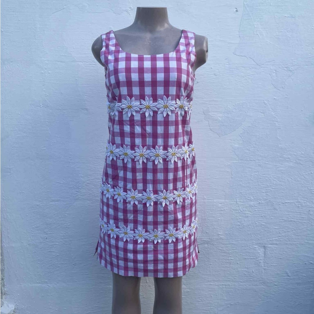 Lilly Pulitzer Pink and White Gingham Dress - Picture 1 of 10